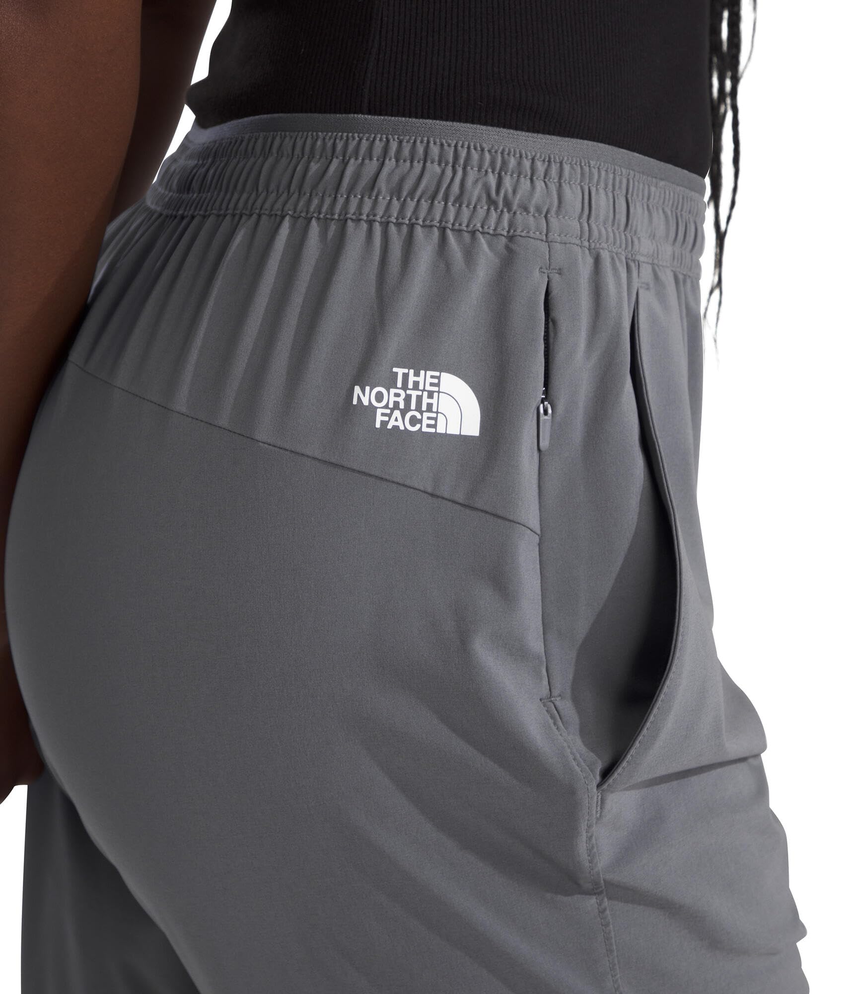 The North Face Wander Jogger 2.0 material detail highlights durable, quick-drying fabric for activity