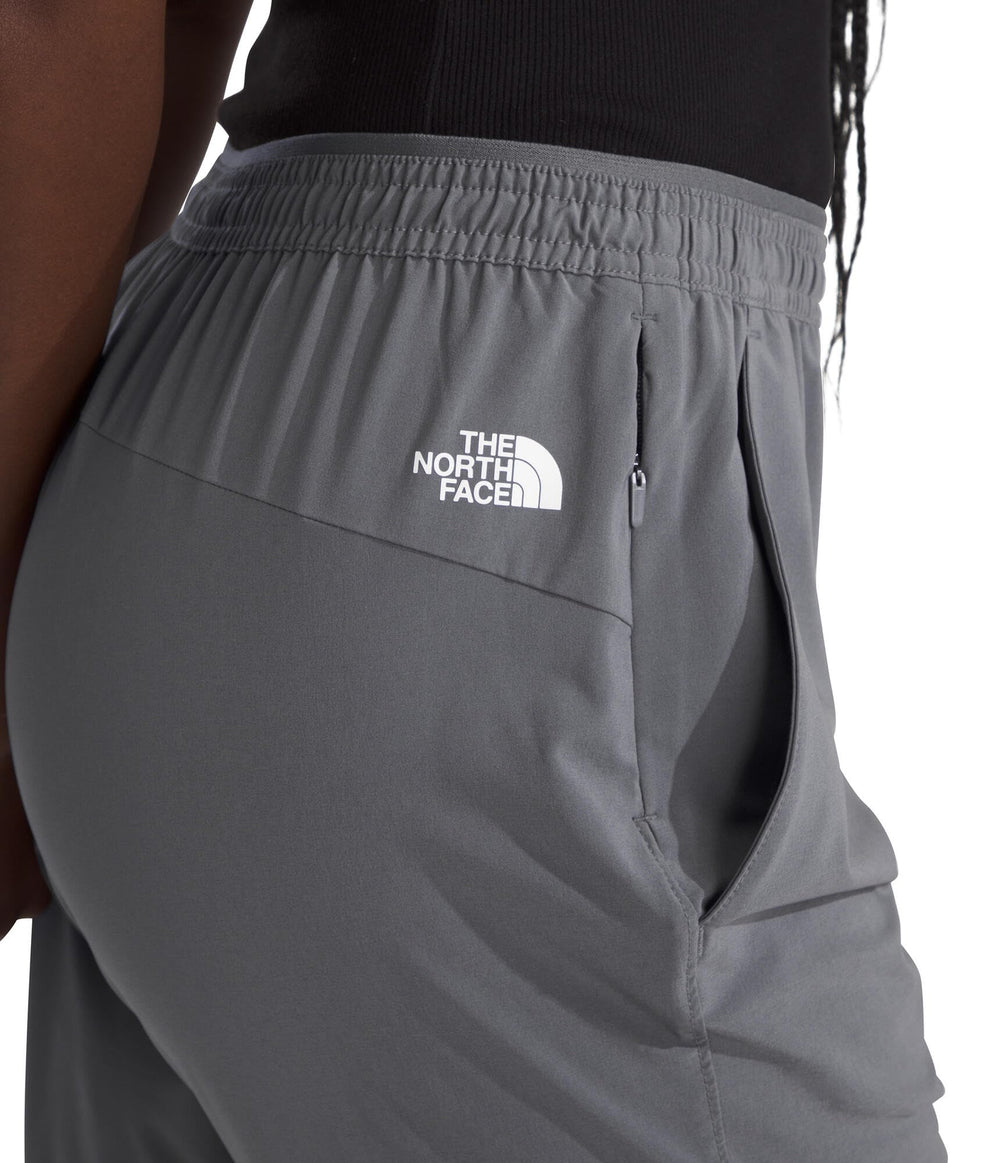 The North Face Wander Jogger 2.0 material detail highlights durable, quick-drying fabric for activity
