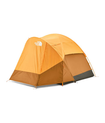 The North Face Wawona 4 tent exterior with water-repellent shell and roomy vestibule.