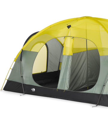 The North Face Wawona 8 vestibule area shows easy gear storage and seating capacity.