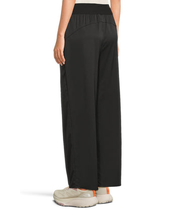 The North Face Aphrodite Arise Wide Leg Pant back view reveals concealed zip pocket