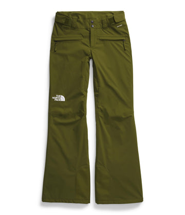 Close-up of DryVent fabric and DWR finish on The North Face pant for weather-ready protection