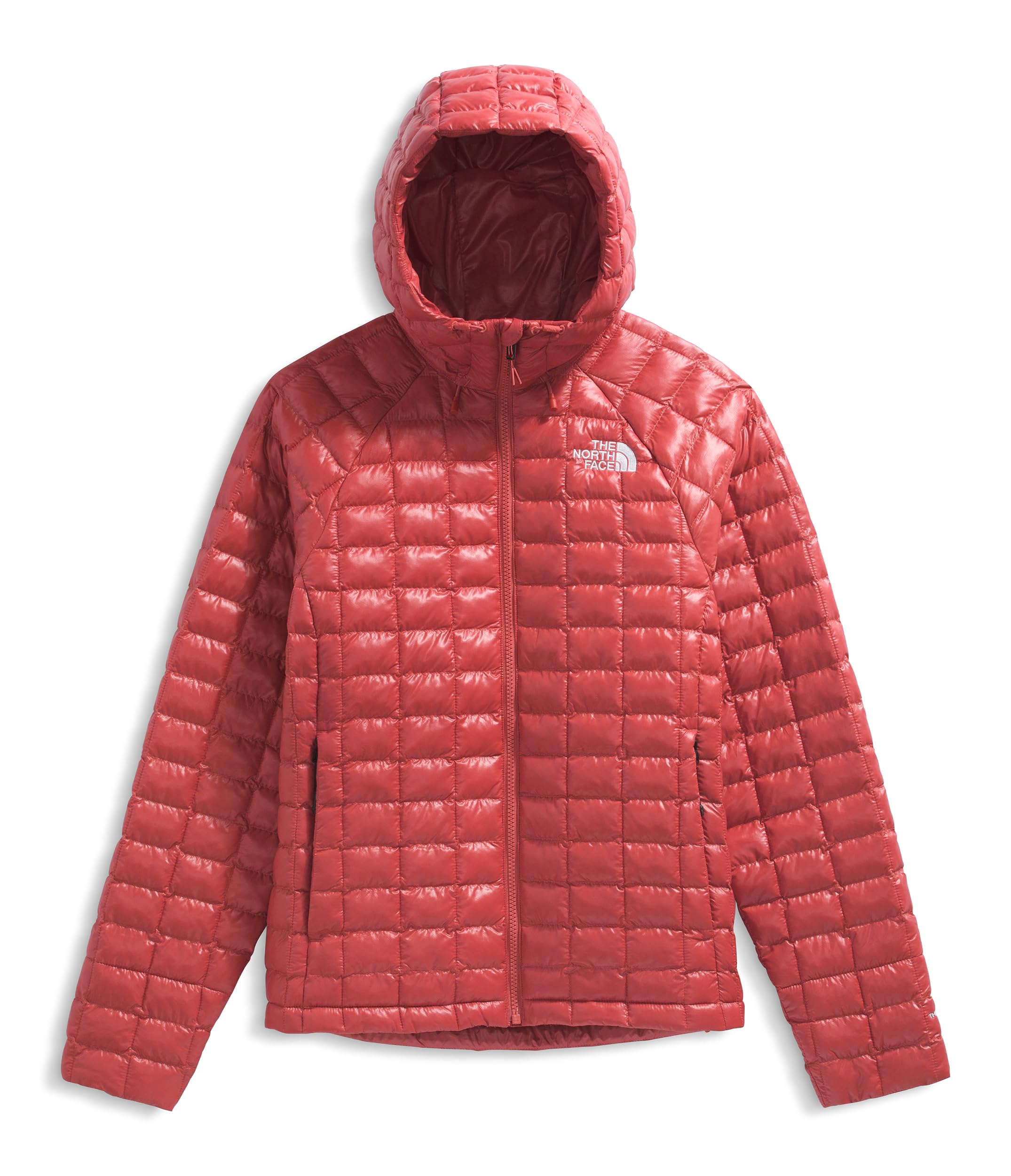 The North Face Thermoball Hooded Jacket pocket closeup showing secure-zip
