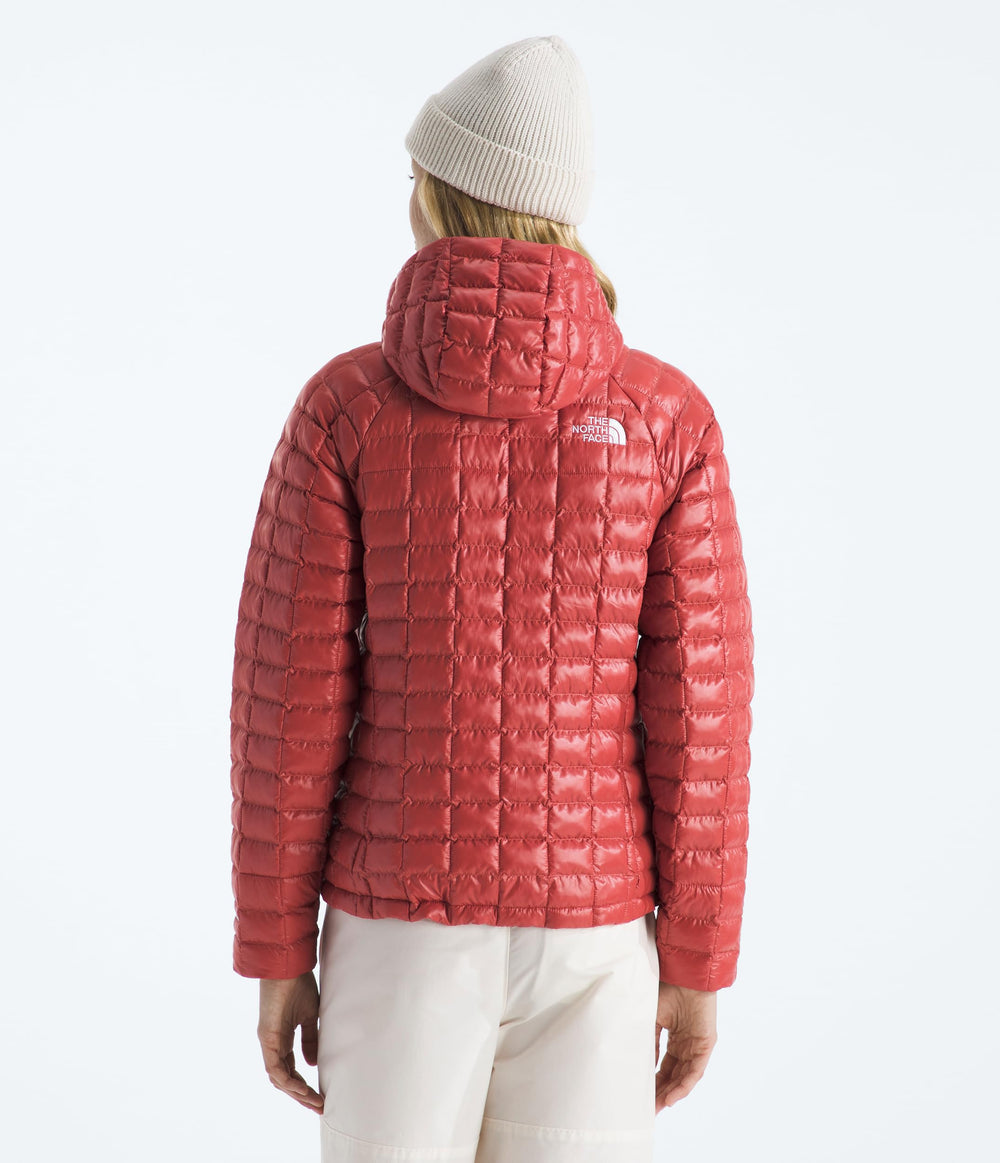 The North Face Thermoball Hooded Jacket closeup of windwall fabric texture