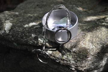 The Pocket Shot Survival Kit compass and wire saw in action for navigation prep.