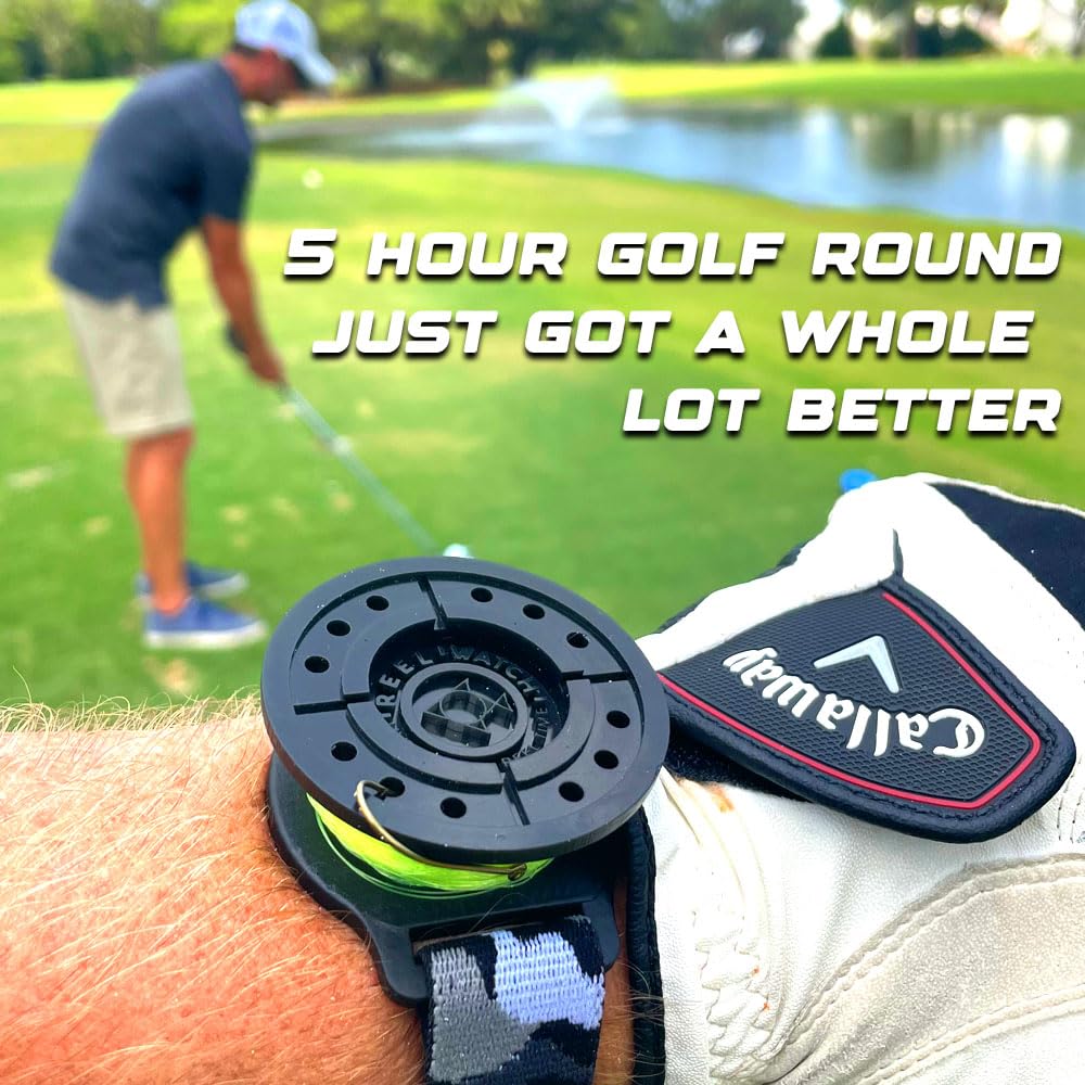 The Reel Watch ideal for kayaking, hiking, and camping trips.