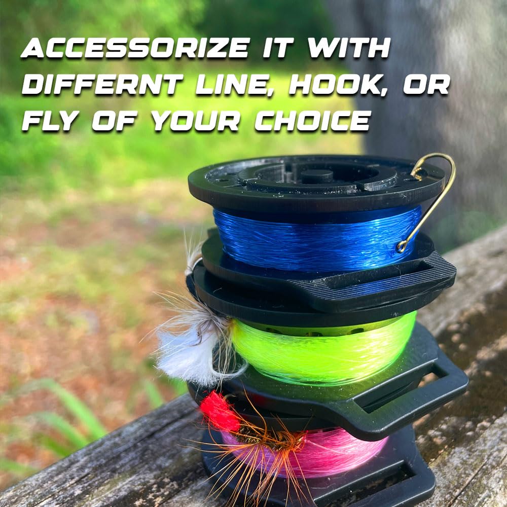The Reel Watch wrist-worn design offers hands-free fishing support.