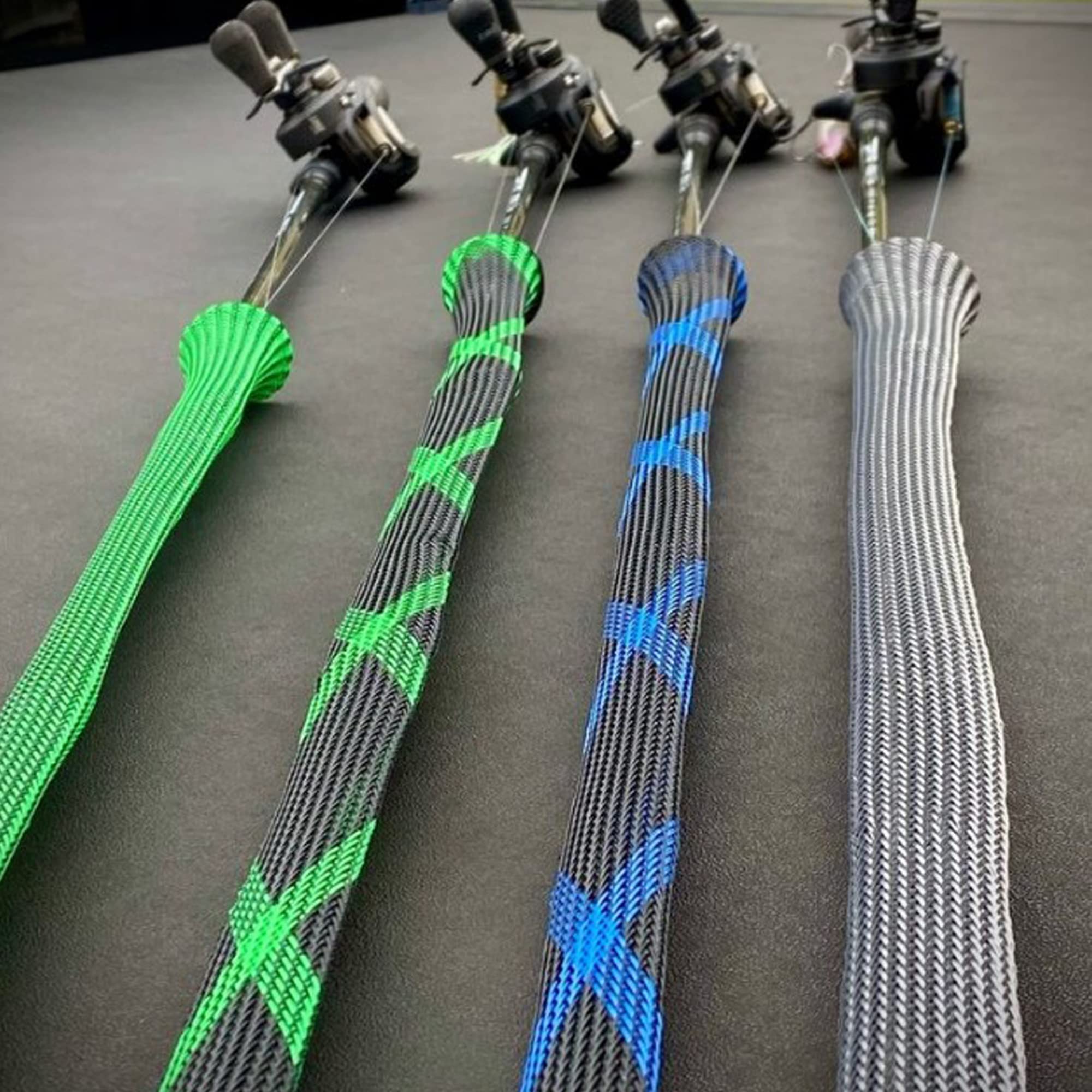 The Rod Glove shows adjustable diameter for different handle sizes.