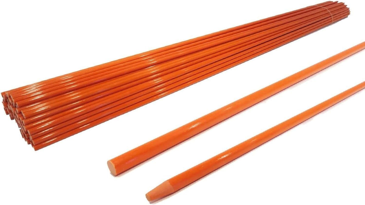 The ROP Shop orange walkway stake marker for high-visibility outdoor marking