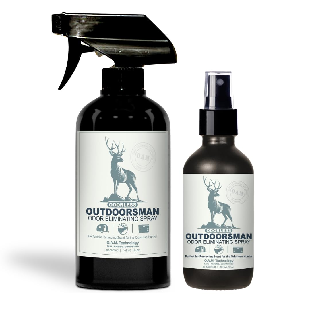 The Stink Solution Odorless Outdoorsman 16oz bottle for fast odor elimination on gear