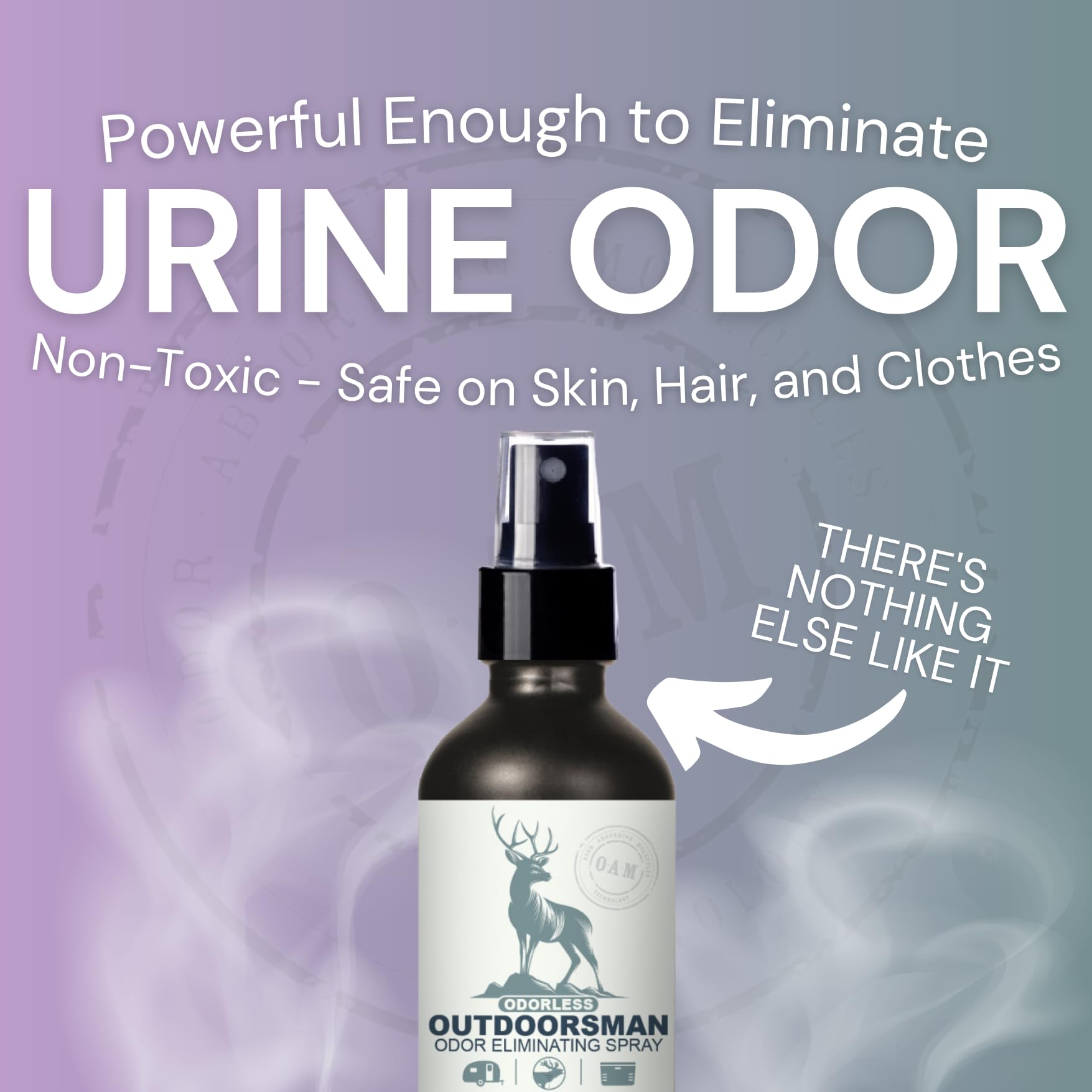 The Stink Solution Odorless Outdoorsman spray in action for quick application