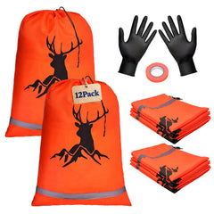 TheClouds elk game bags 12-pack with drawstring closure protects meat