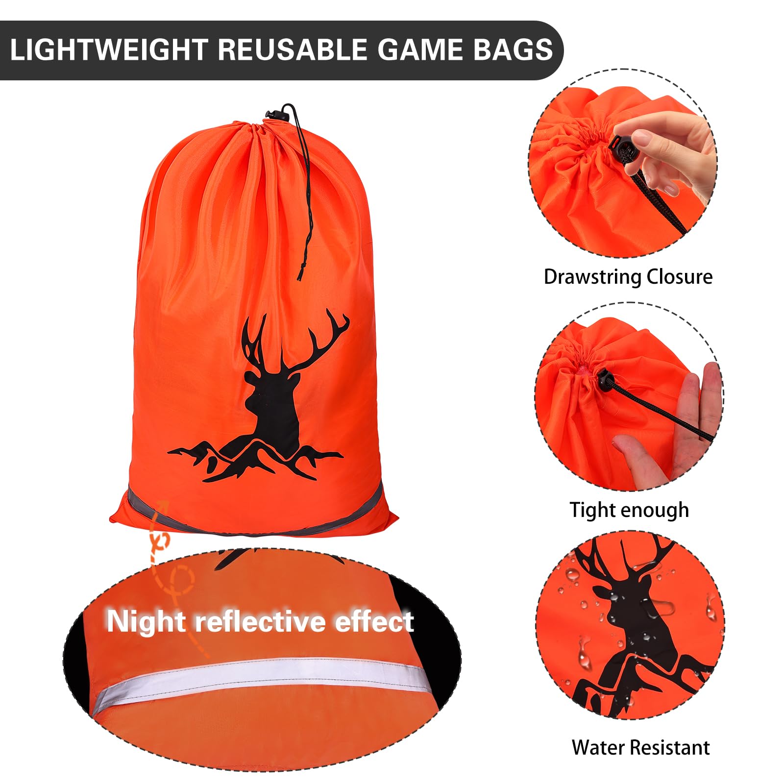 TheClouds elk game bags breathable waterproof fabric keeps meat fresh