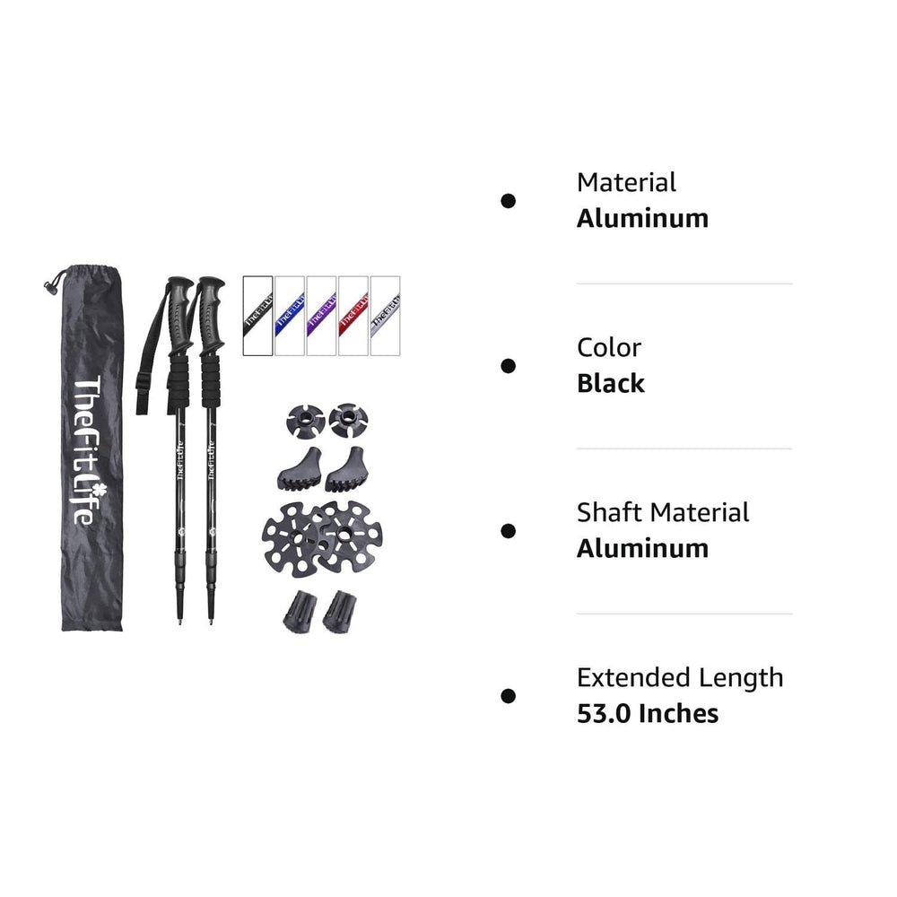 TheFitLife Nordic walking poles all-season durability for rough paths and cold weather.