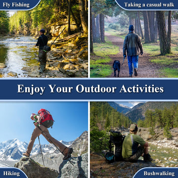 TheFitLife Nordic walking poles conquer all-terrain trails with included tips and baskets.