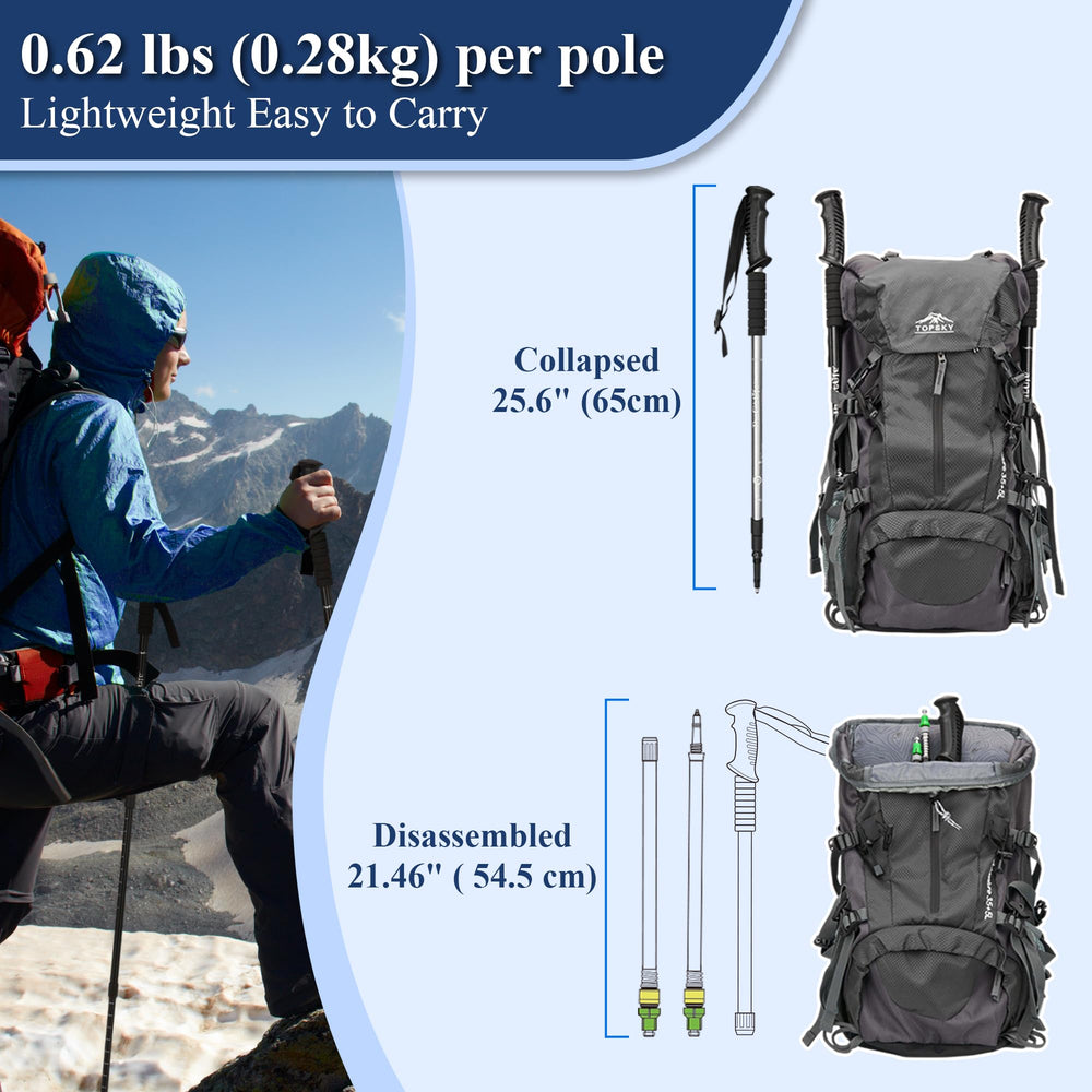 TheFitLife Nordic Walking Poles ergonomic grip ensures comfortable, non-slip handling on trails.