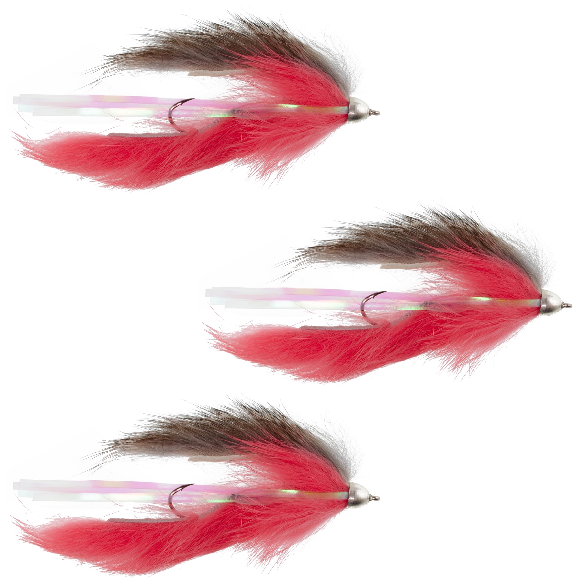 The Fly Fishing Place Dolly Llama Stinger streamer flies set attracts big fish in freshwater.