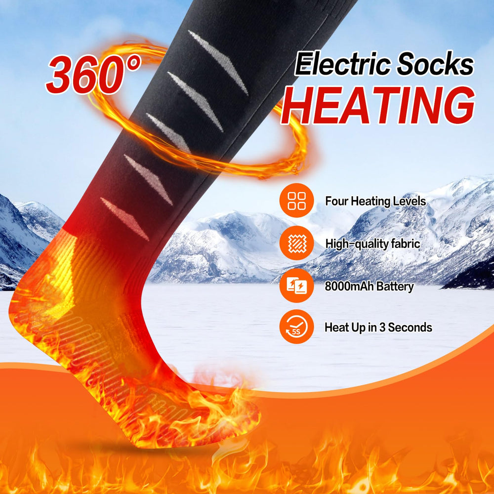 THEKUKU heated socks machine washable offer easy care after outdoor adventures.