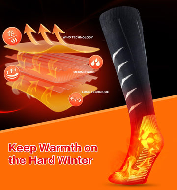 THEKUKU heated socks gift-ready packaging suits winter gifting.