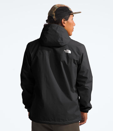 The North Face Antora jacket adjustable hood provides versatile coverage.
