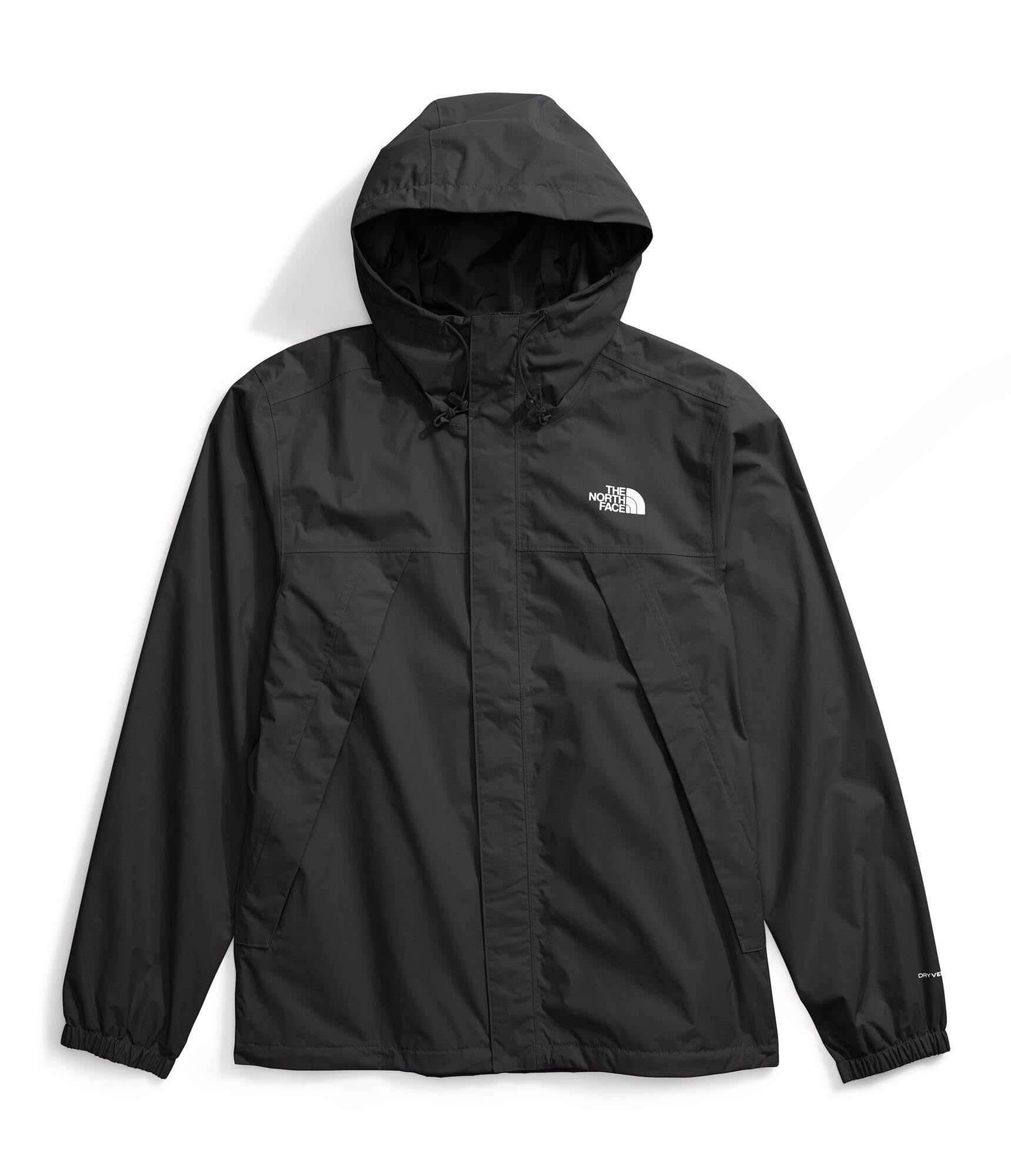The North Face Antora jacket encased-elastic cuffs create a snug fit.
