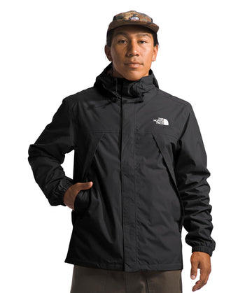 The North Face Antora jacket waterproof shell keeps you dry on wet trails.