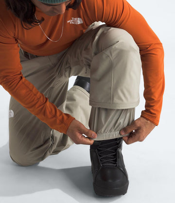 The North Face Freedom Stretch pant in clay grey highlights DryVent breathability for all-weather outings.