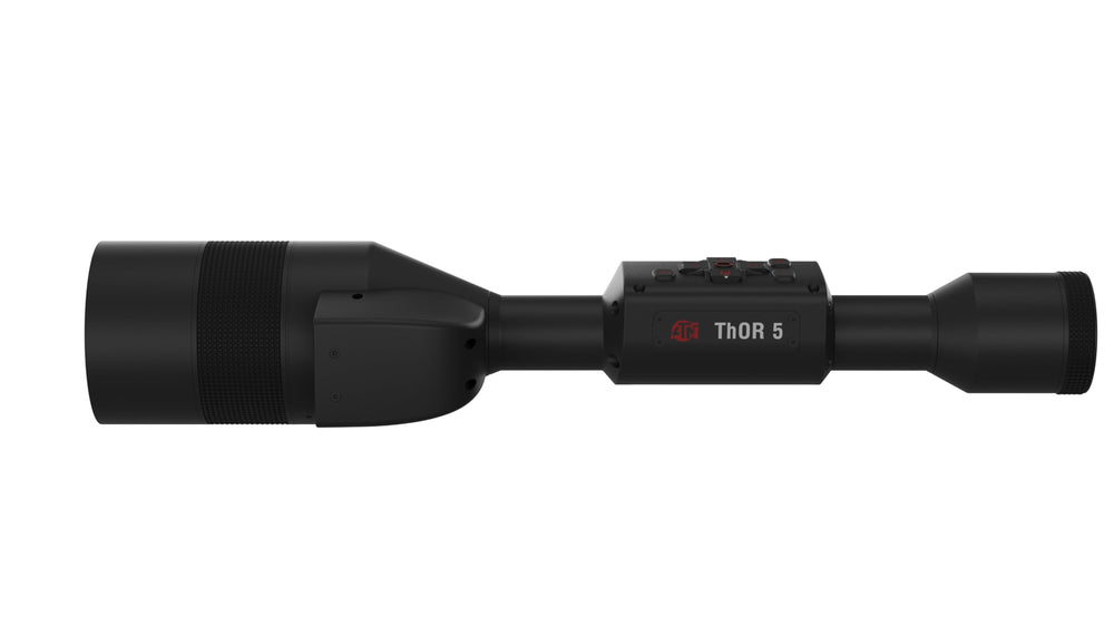 theOpticGuru ATN Thor 5 LRF display closeup highlights crisp OLED colors and detail.