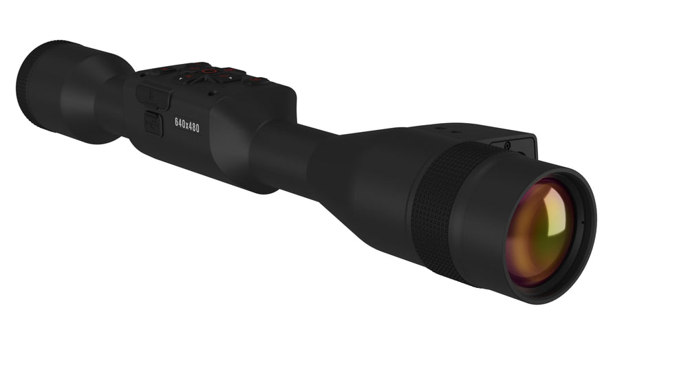 theOpticGuru ATN Thor 5 LRF scope side profile shows compact ergonomic form for all-day use.