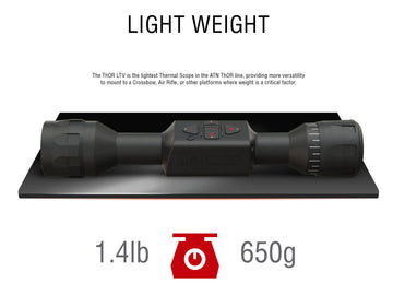 TheOpticGuru ATN Thor LTV eye-relief-90mm communicates comfortable viewing with extended eye relief.