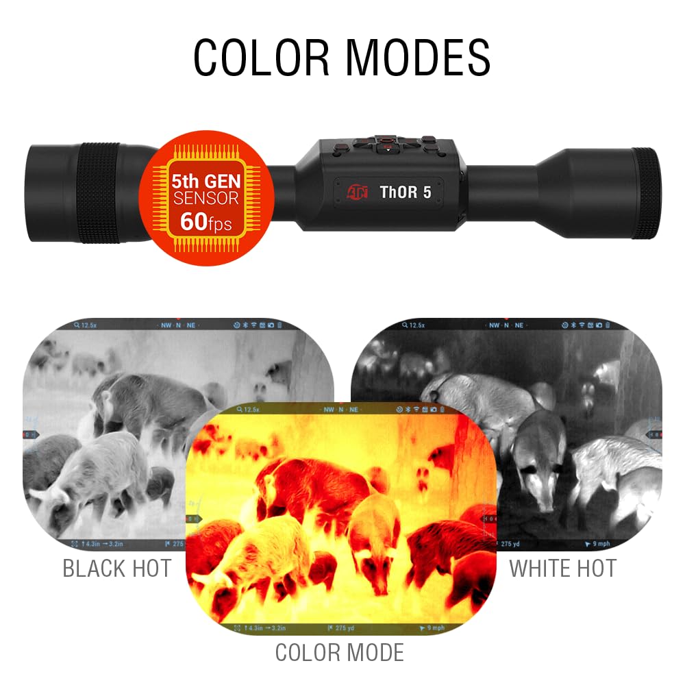 TheOpticGuru ATN Thor 5 ballistic-calculator provides real time data for confident shots.
