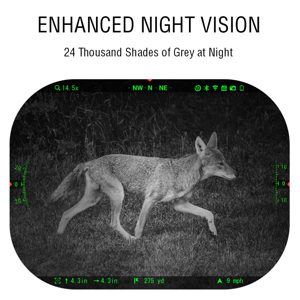 theopticguru ATN X-Sight 5 LRF display close-up showing 4K video capture