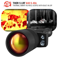 TheOpticGuru Thor 5 built-in rangefinder enables quick distance measurements.