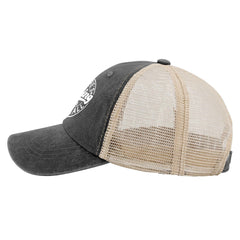 Left side profile of the cap