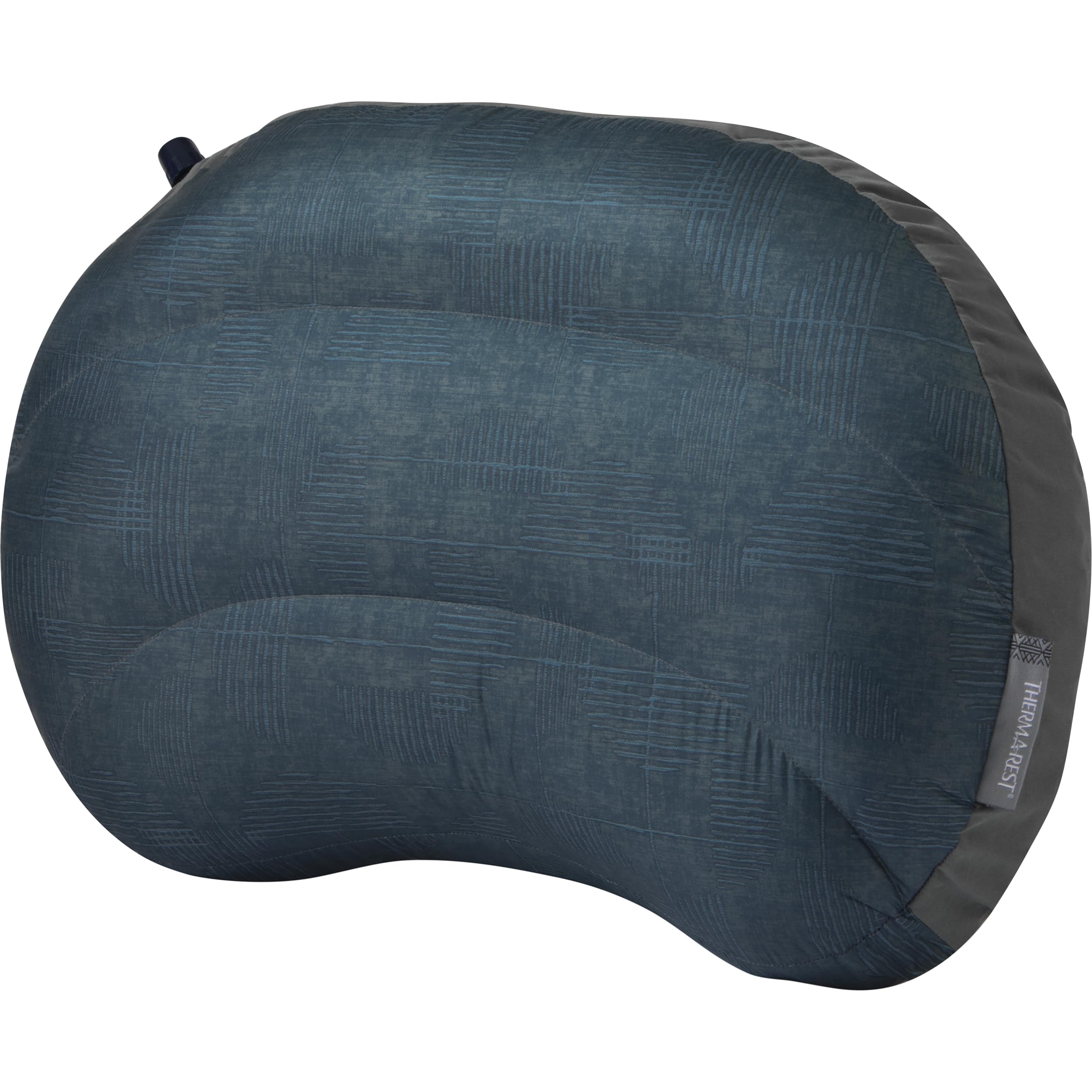 Therm-a-Rest Air Head Down Pillow in stuff sack showing travel readiness