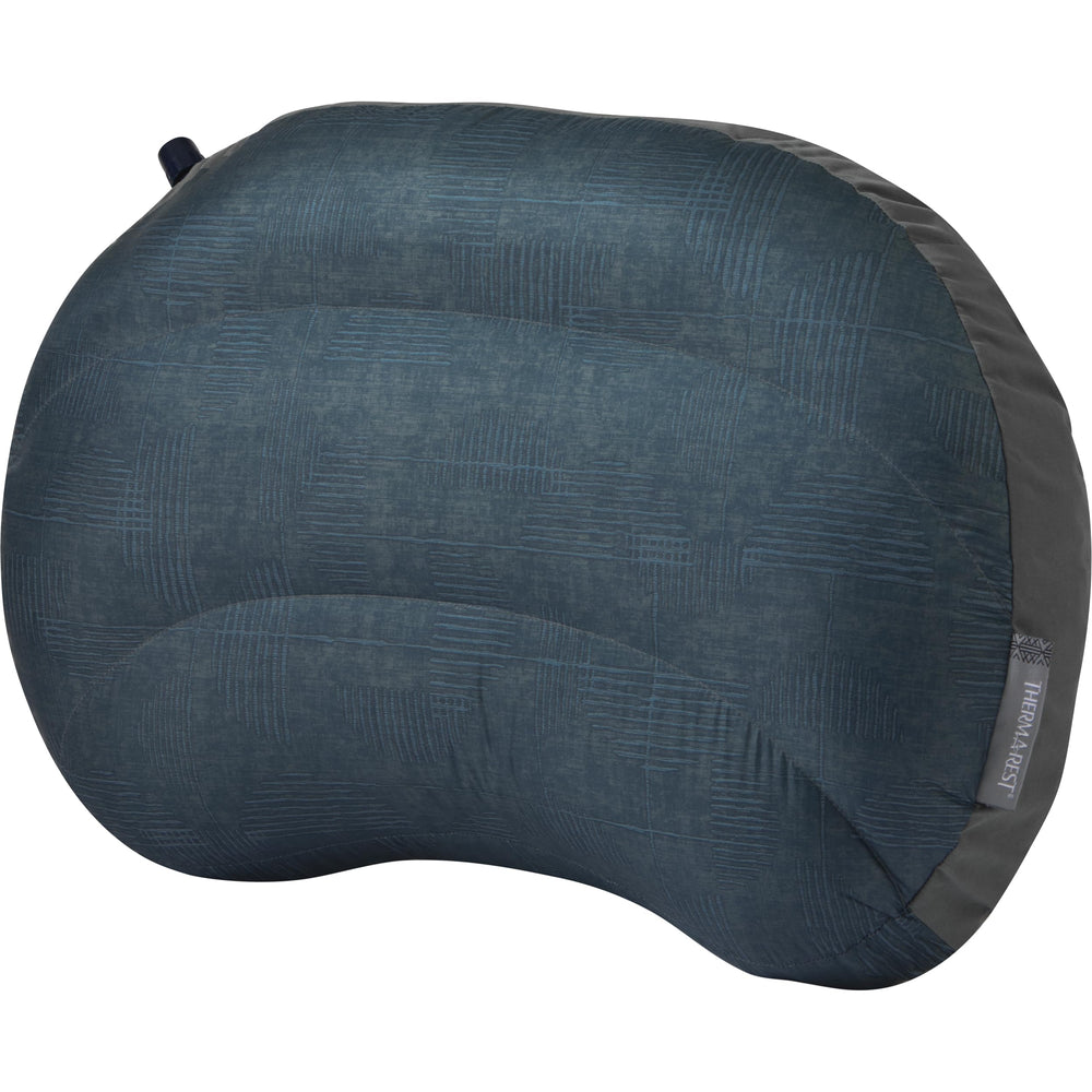 Therm-a-Rest Air Head Down Pillow in stuff sack showing travel readiness