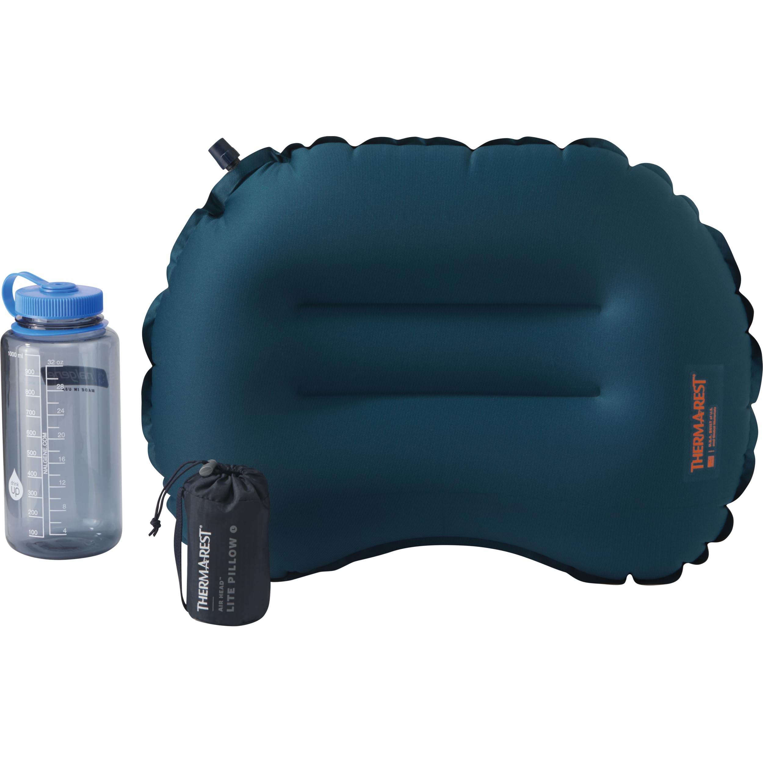 Therm-a-Rest Air Head Lite Large pillow inflated with full 4 inch loft