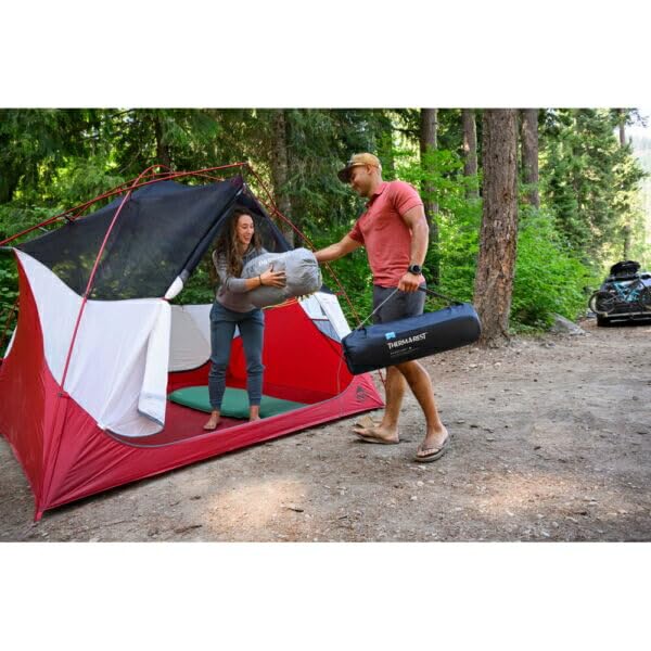 Therm-a-Rest BaseCamp packed in its stuff sack