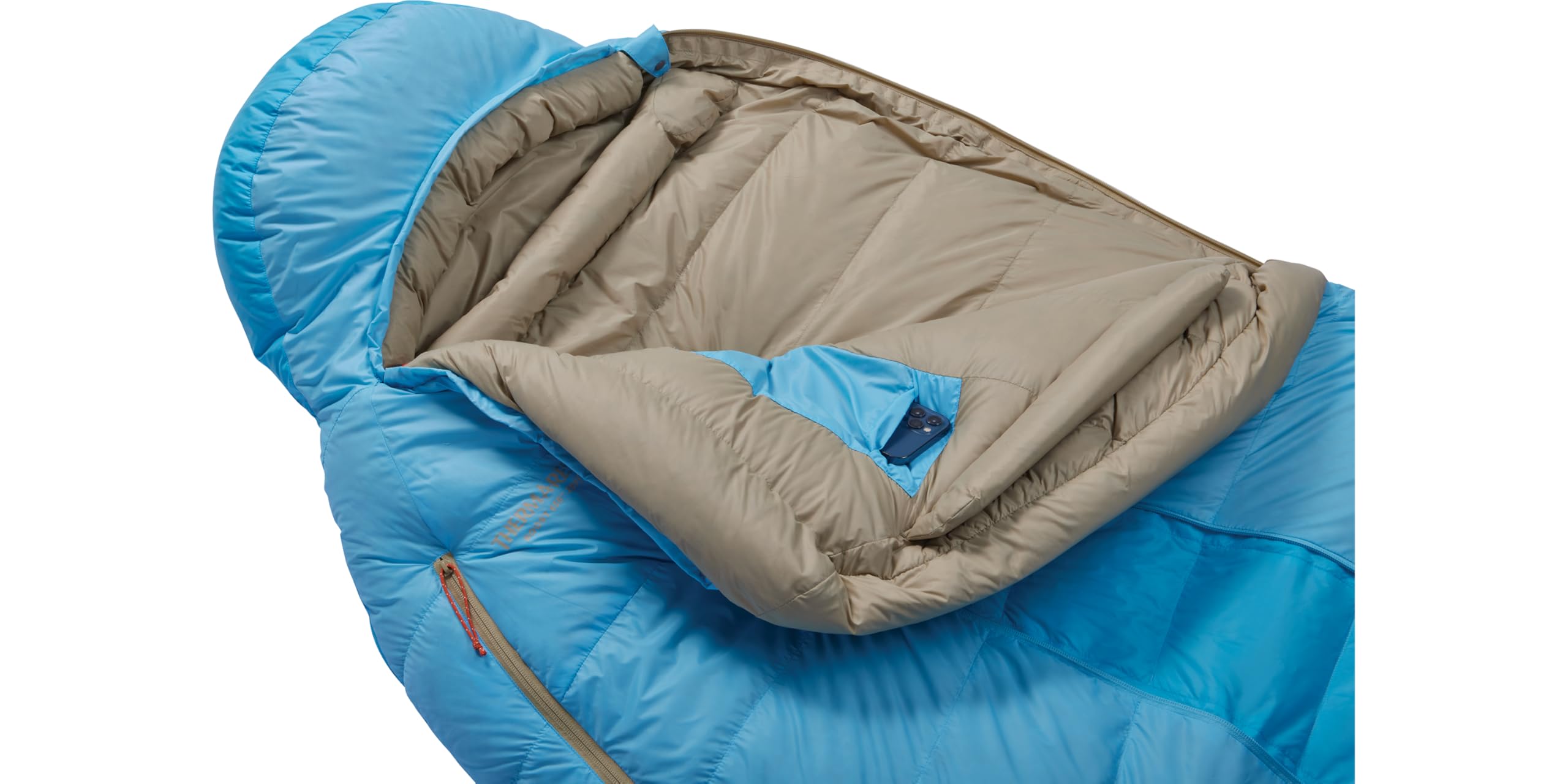 Arm holes provide easy access to WarmZip while keeping warmth inside.