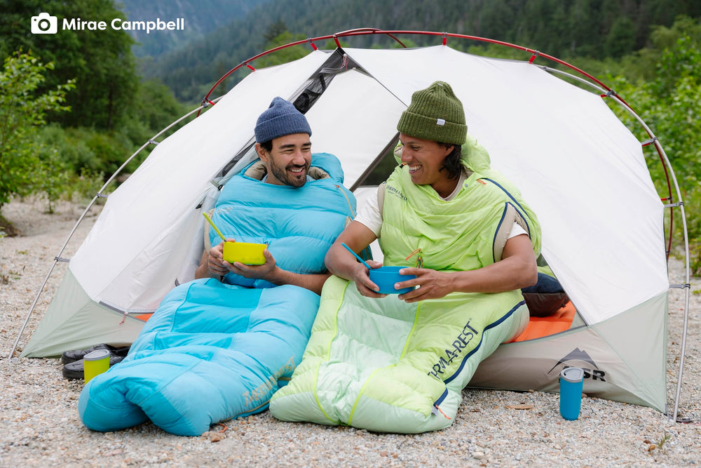 Hydrophobic down helps maintain comfort when weather is damp.