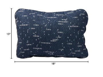 Therm-a-Rest Compressible Cinch Pillow cinch-closure demonstrates adjustable firmness for travel