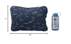 Therm-a-Rest Compressible Cinch Pillow uncinched loft highlights adjustable support