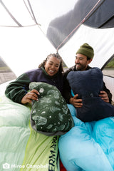 Therm-a-Rest Compressible Cinch Pillow Woodland cinched for customizable firmness on the go
