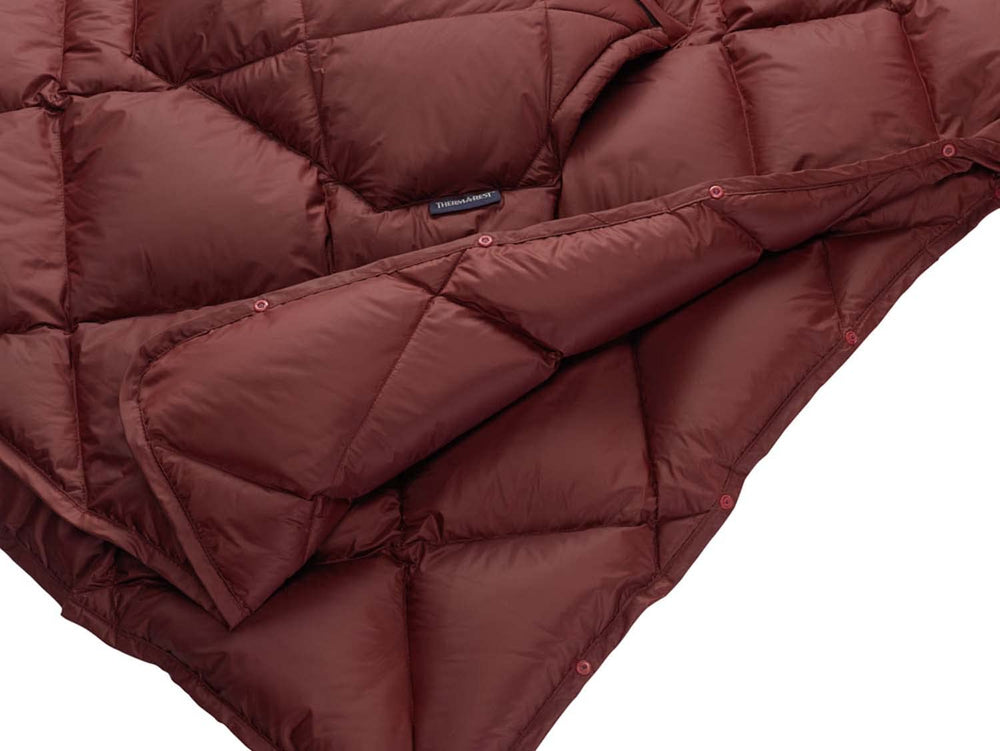 Insulation detail of Therm-a-Rest Honcho Poncho Down highlighting 650-fill down warmth