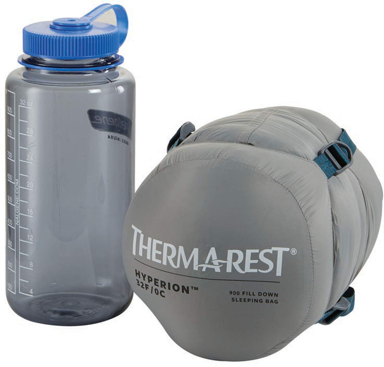 Therm-a-Rest Hyperion SynergyLink connectors secure the bag to a pad for comfort.