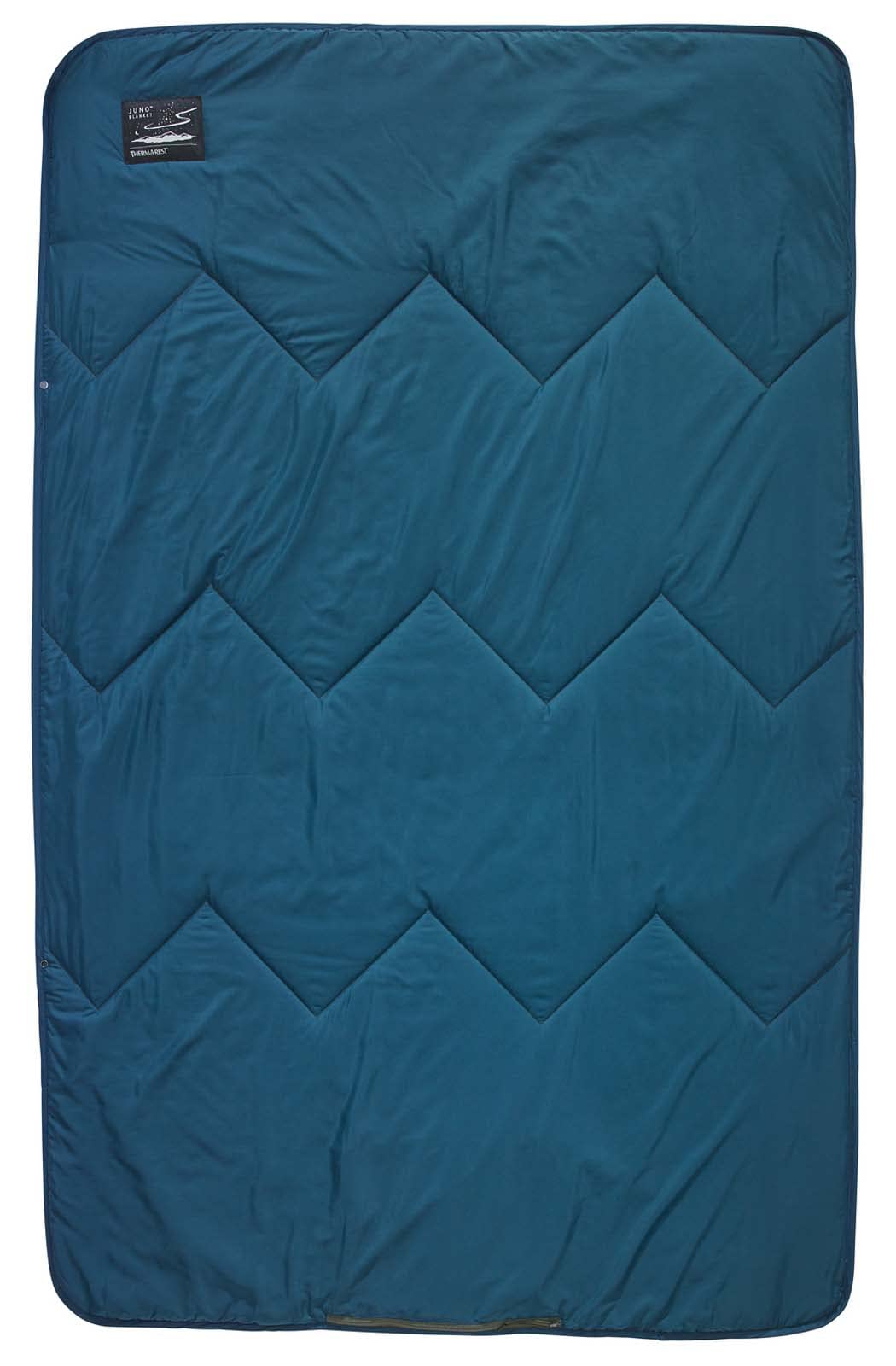 Therm-a-Rest Juno Blanket in Deep Pacific color offering cozy warmth outdoors.
