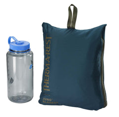 Juno Blanket with DWR shell repels dirt and water during adventures.
