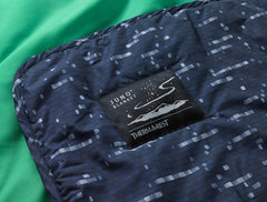 Shoulder snap feature on Juno blanket for hands-free wrapping.