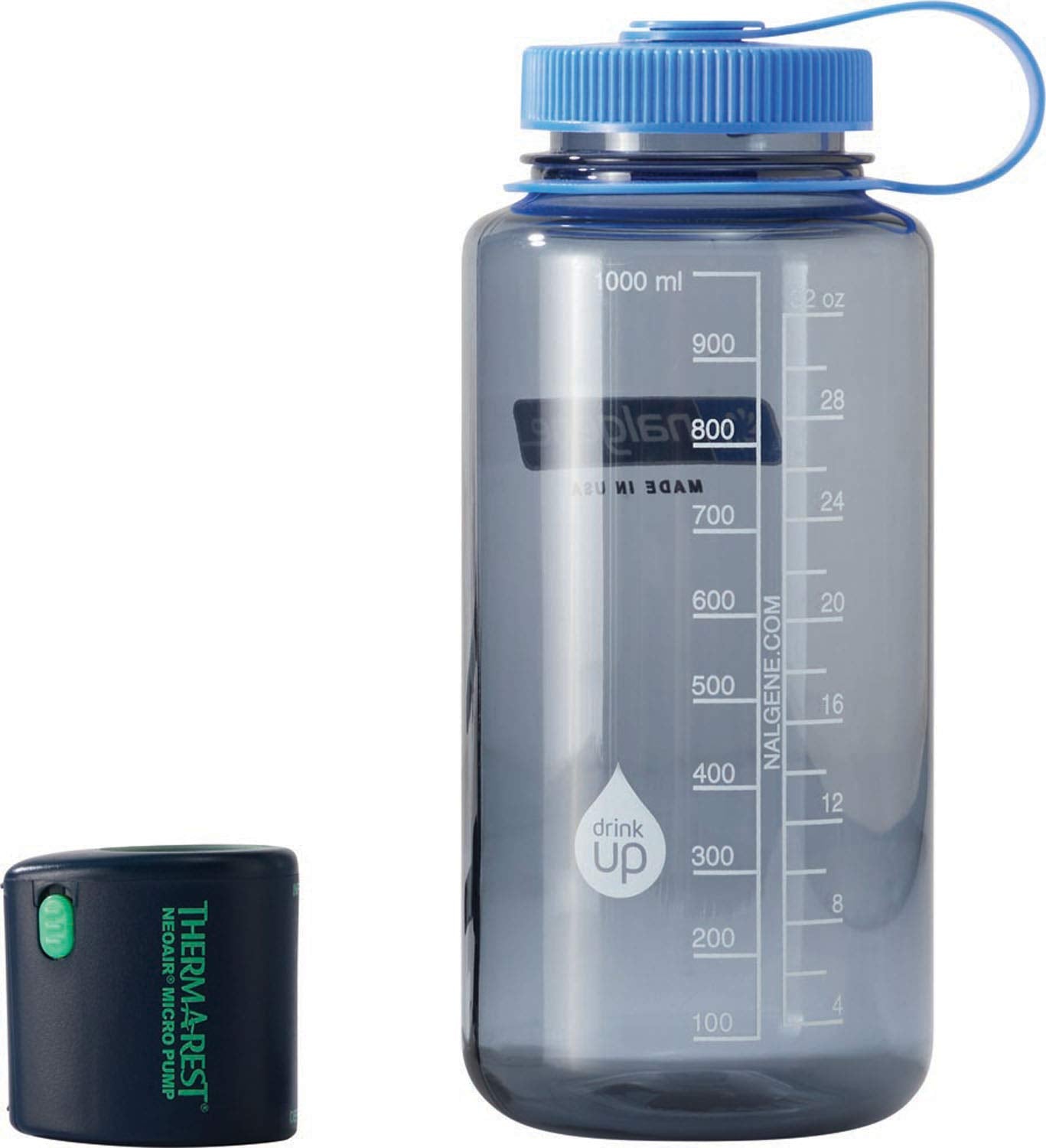 Therm-a-Rest NeoAir Micro Pump deflating a pad for packing.
