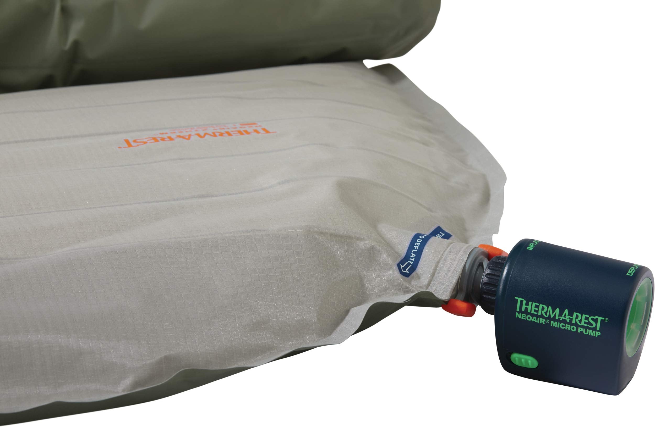 Therm-a-Rest NeoAir Micro Pump compact size and light weight for backpacking.
